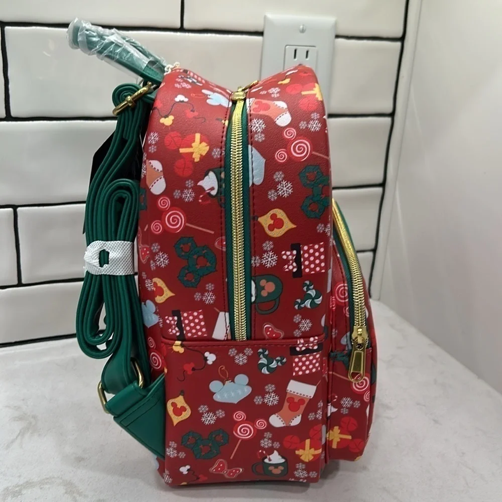 Loungefly Disney Mickey Mouse Holiday Sweets & Treats Mini Backpack NWT!